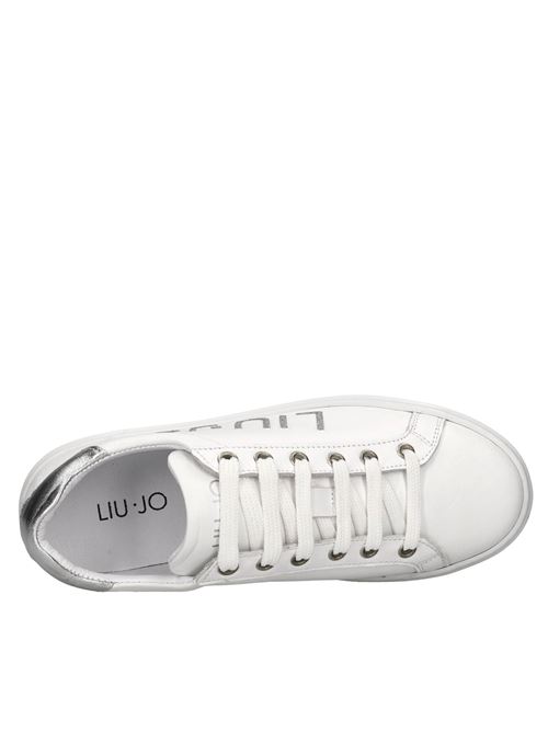 Sneakers modello IRIS in pelle LIU JO | IRIS 11 NAPPA-LAM.BIANCO-ARGENTO